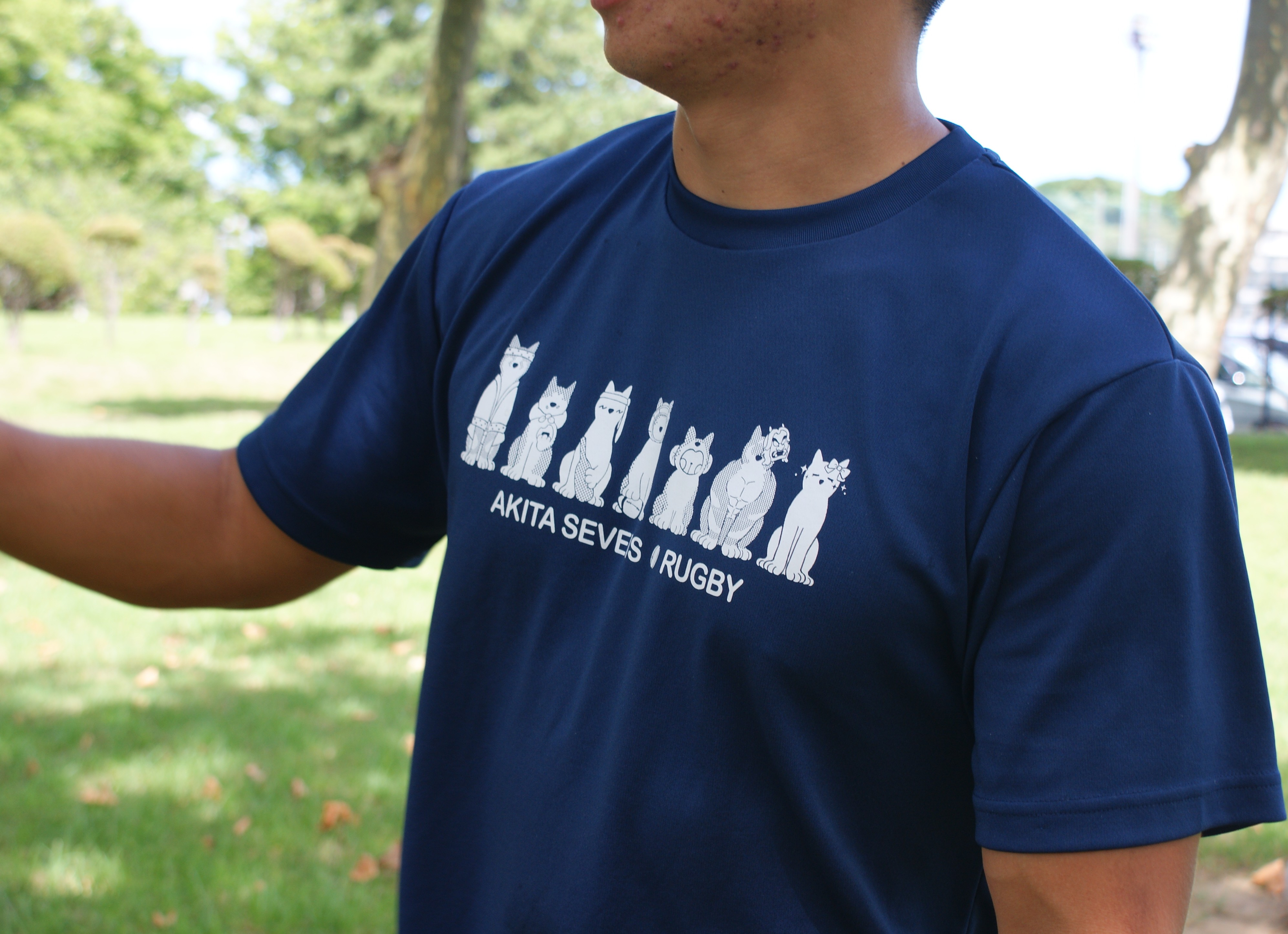 秋田7s コラボTシャツ ディテール