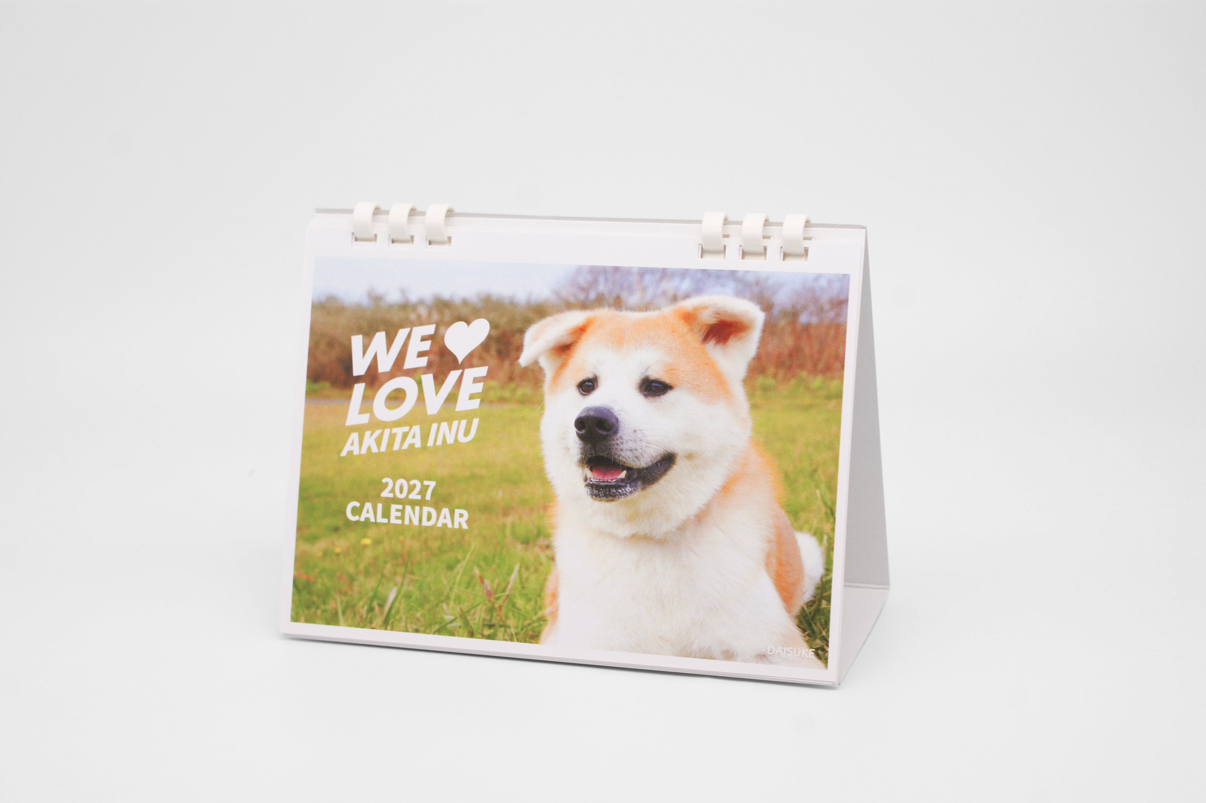 秋田犬 卓上カレンダー 全体イメージ